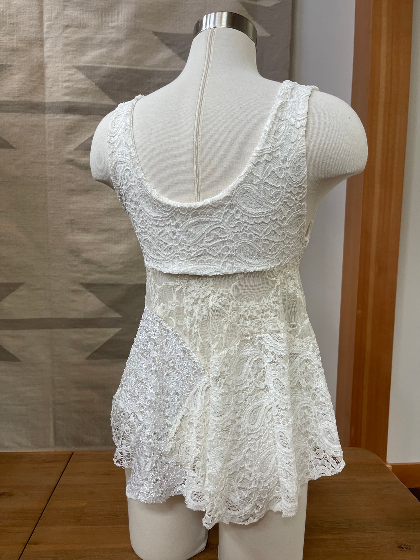 Dainty Lace Baby Doll Tank, one of a kind
