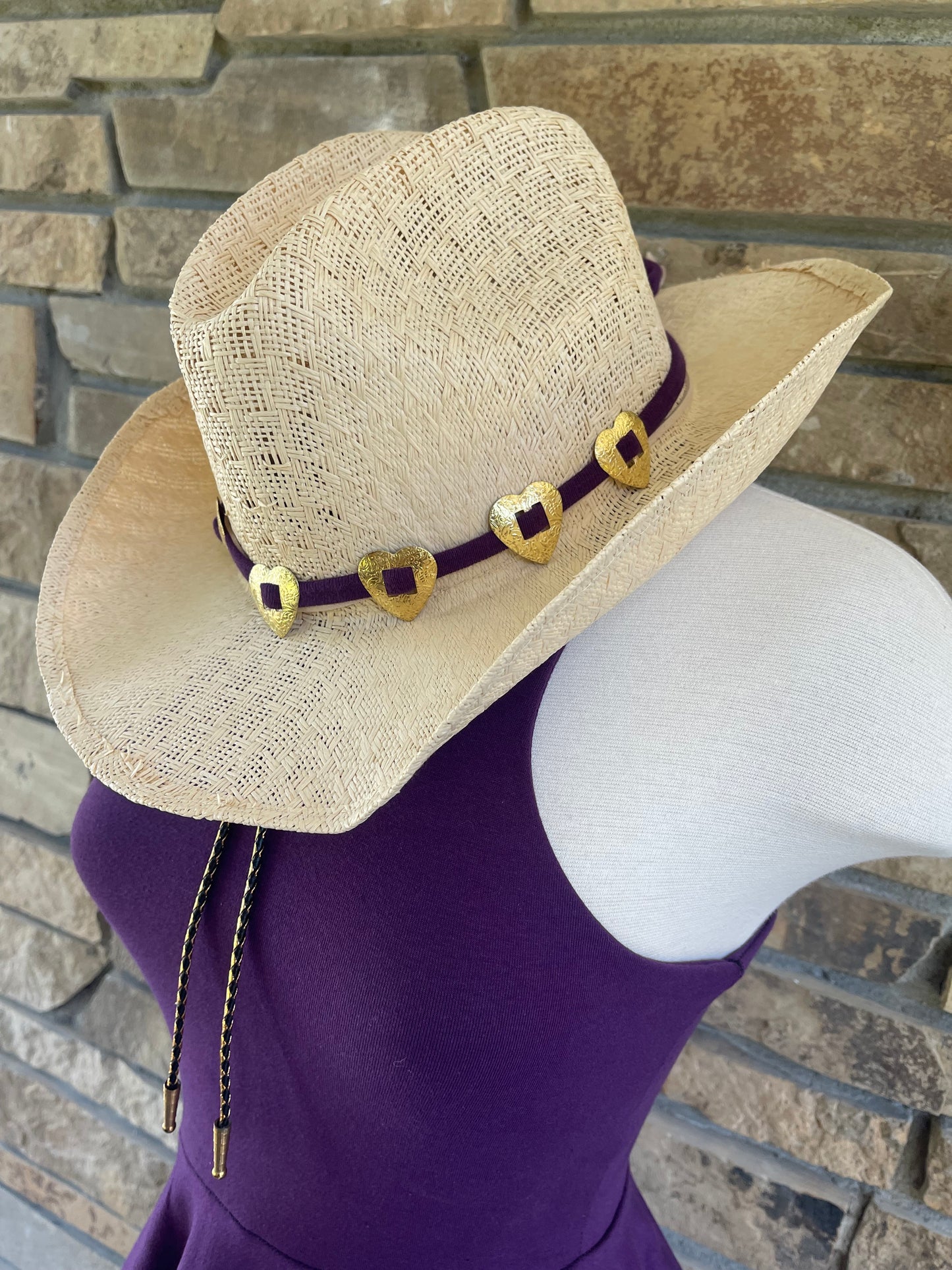 Heart Concho Belt/Hatband