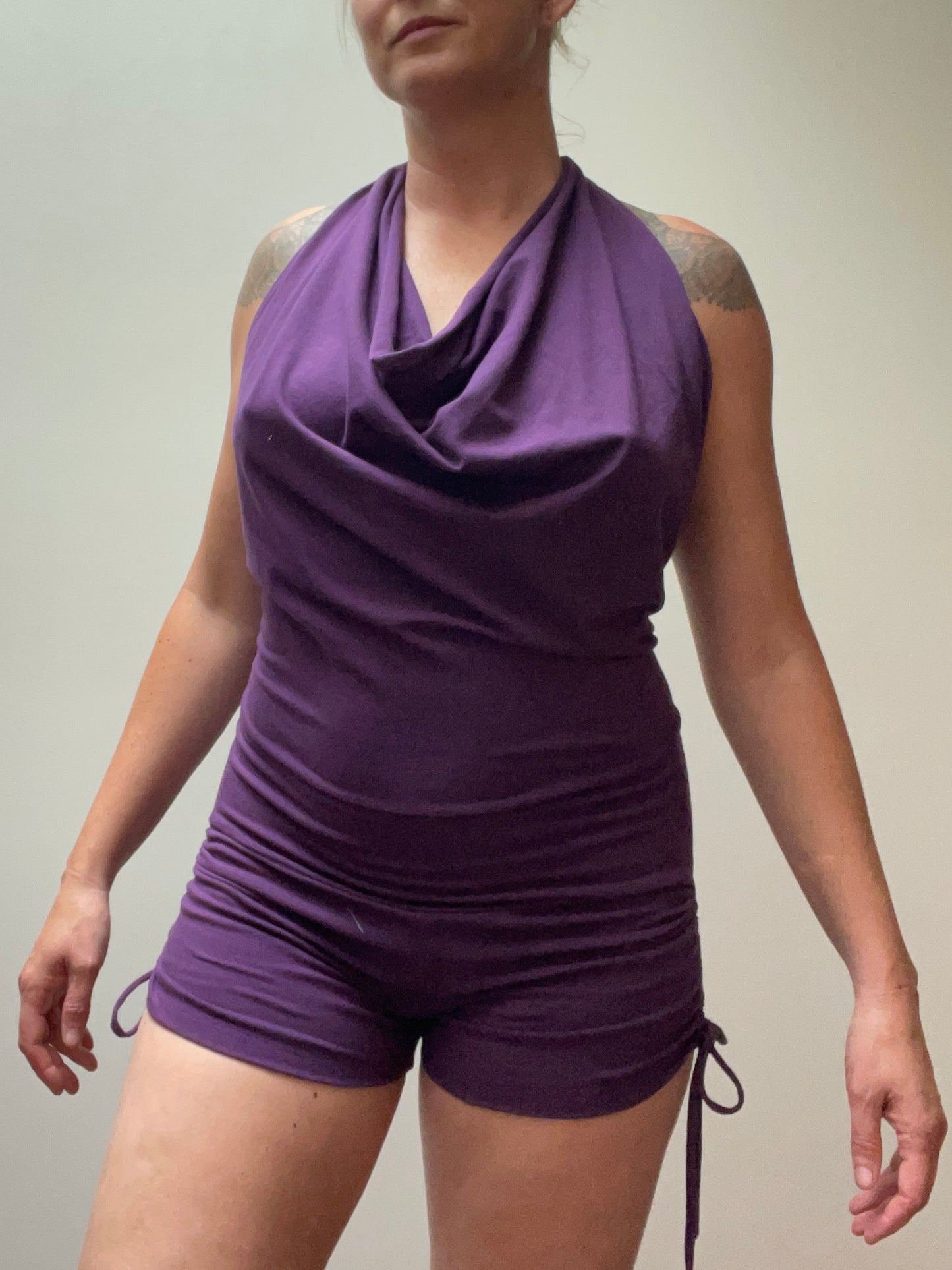 Sale size M cowl neck romper, ready to ship