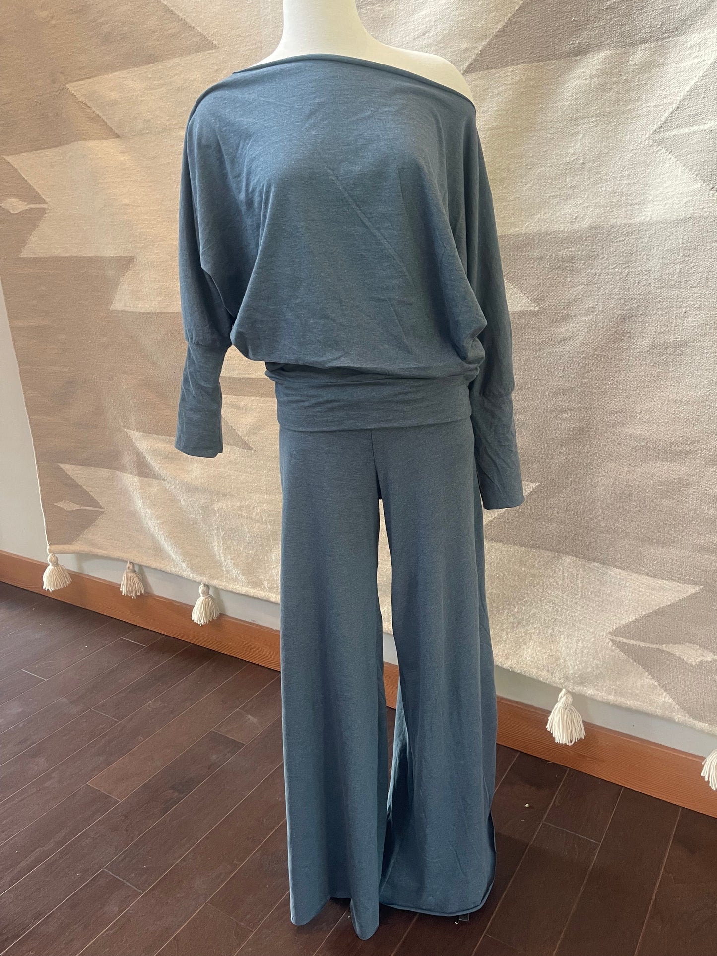 100% Cotton Palazzo Dolman Set