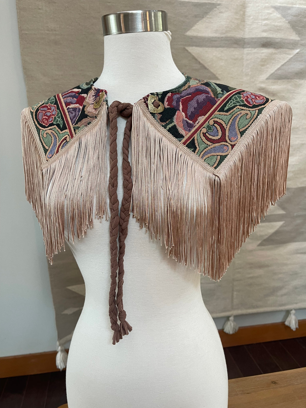 Champagne Fringe Capelet