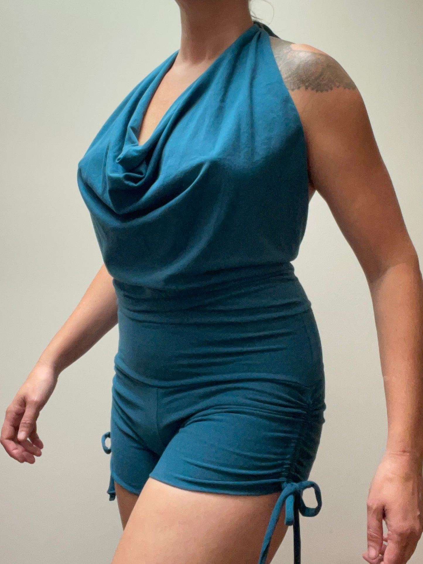 Cowl Neck Romper