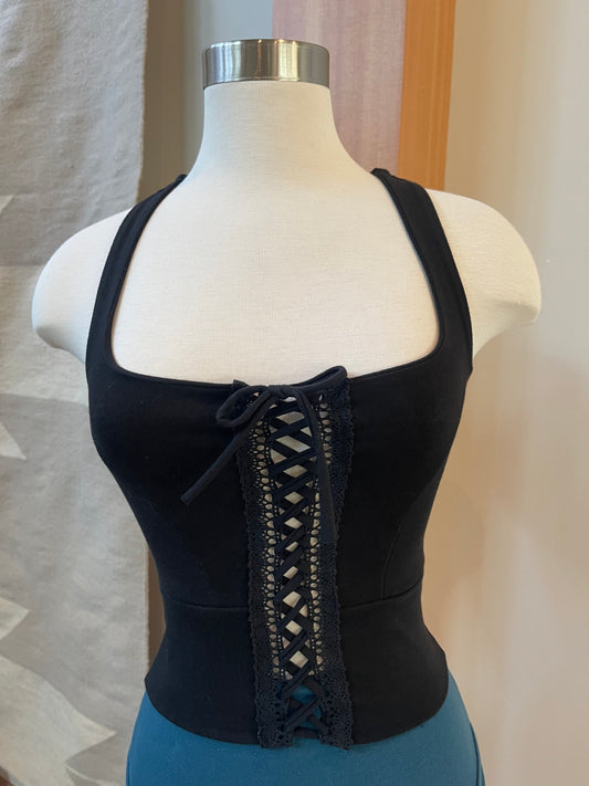One of a Kind, Racer Back Corset Top.
