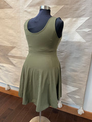 Size XL Gardenia Dress in Olive