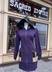 Northwest Zip Up Hoodie, locally made from Pendleton Wool and Organic Cotton